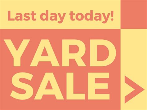 Free Printable Customizable Yard Sale Sign Templates Canva