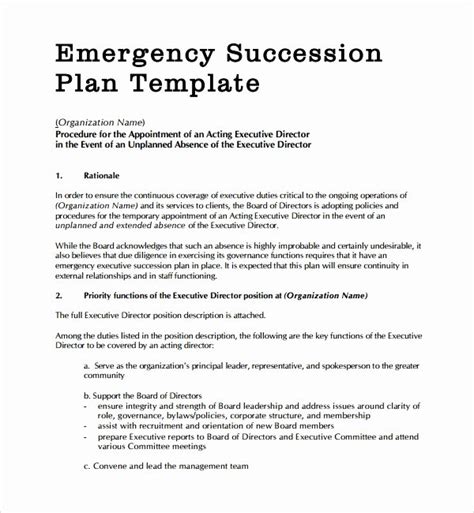 Business Succession Plan Template – Shooters Journal