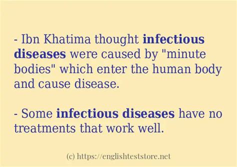 Infectious Diseases Sentence Examples Englishteststore Blog