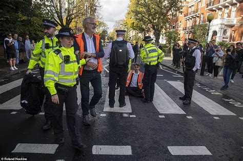 Just Stop Oil Protestors Block Traffic On Famous Abbey Road Crossing In