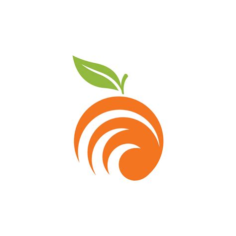 Orange logo design 19508194 Vector Art at Vecteezy