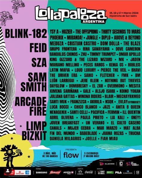 Line Up Del Lollapalooza Qu Artistas Tocar N En Argentina