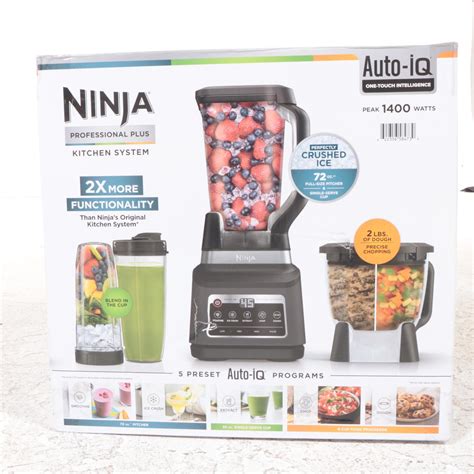 Ninja Professional Plus Kitchen Blender System and Eight-Cup Food ...