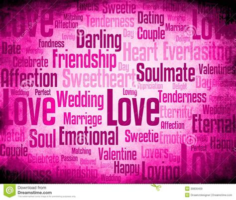 Love Word Cloud Stock Illustration Illustration Of Affection 30830459