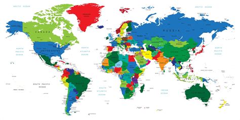 Mappe Per Ufficio Mappa Mappa Geografica Del Mondo Della Terra Abn