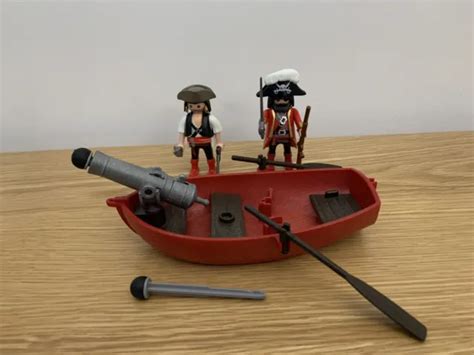 PLAYMOBIL PIRATES AVEC bateau à rames et canon EUR 9 07 PicClick FR