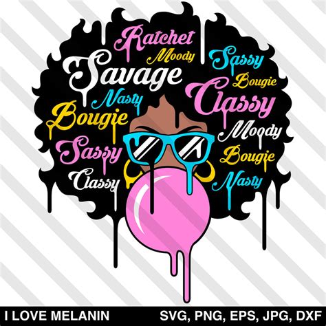 Black Girl Magic Svg Silhouette Cricut Dope Svg Afro Queen Svg Afro Svg