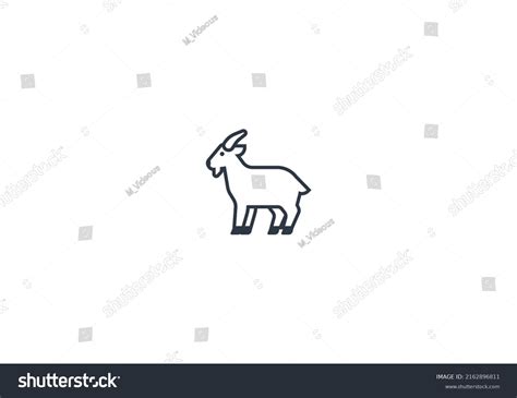 Goat Vector Flat Emoticon Isolated Goat Stock Vector (Royalty Free ...