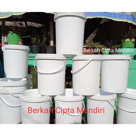 Jual Terjamin Ember 25kg Ember Putih Polos 25kg Ember Bekas Cat 25kg