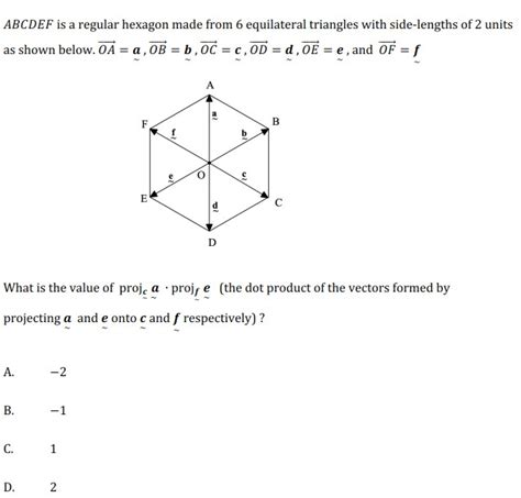 Solved Abcdef Is A Regular Hexagon Made From Equilateral Chegg