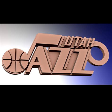 NBA Utah Jazz Logo Printable and Renderable - 3D Model by danyelon