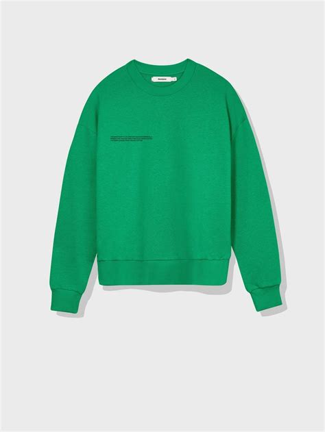 The Pangaia Lightweight Recycled Cotton Sweatshirt—marine Green