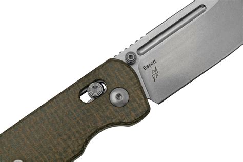 Kizer Escort V C Brown Micarta Stonewashed Taschenmesser Dirk