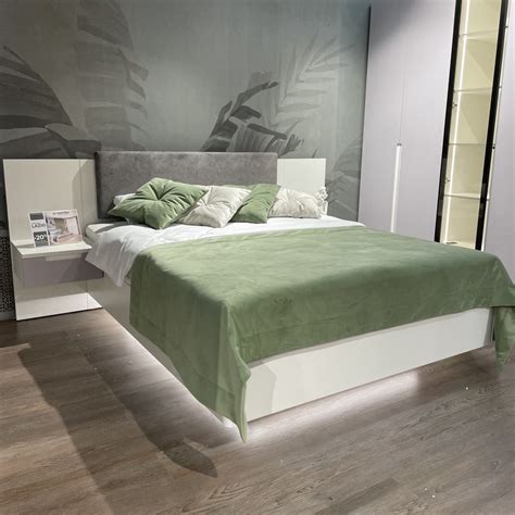 Кровать двуспальная CUBO с парящим эффектом, 160x200 C161-1 Дуб вотан ...