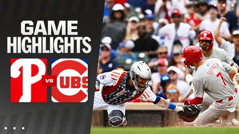 Phillies Vs Cubs Highlights Chicago Cubs