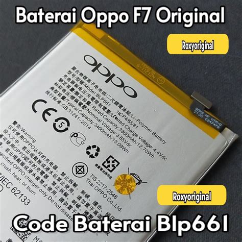 Jual Baterai Batre OPPO F7 CPH1819 CPH1821 Original 100 BLP661