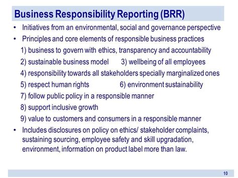 Business Responsibility And Sustainability Reporting Brsr Lodr