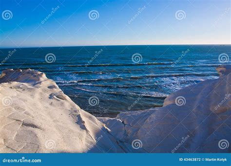 Scala Dei Turchi - Agrigento, Italy Stock Photo - Image of horizon, rock: 43463872