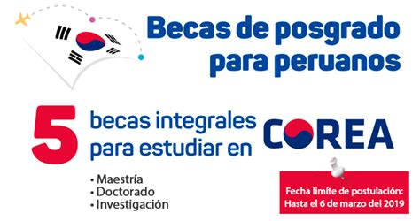 Gob Corea Ofrece 5 Becas Integrales Para Realizar Estudios De Maestría