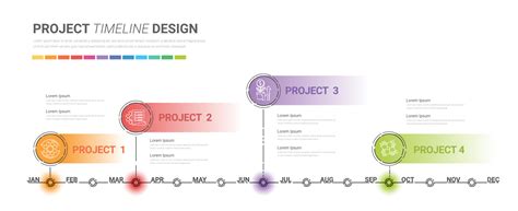 Timeline For Year Months Infographics All Month Planner Design