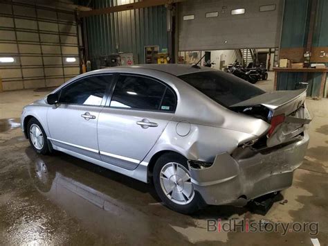 Report JHMFA36228S021741 HONDA CIVIC 2008 SILVER HYBRID ENGINE Price