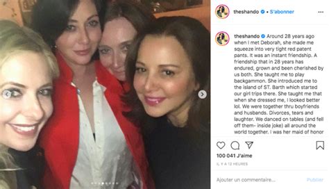 Shannen Doherty en deuil sa meilleure amie est morte son émouvant