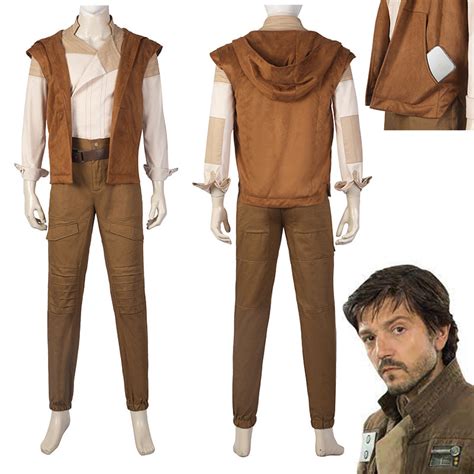 Star Wars Cassian Jeron Andor Cosplay Costume Andor Season 1 Shirt Jac