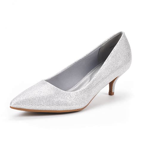 Dream Pairs Womens Dress Pump Shoes Low Heel Pointed Toe Wedding Party