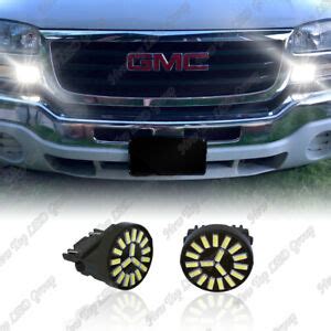 White Led Daytime Running Light Drl Bulbs For Gmc Sierra