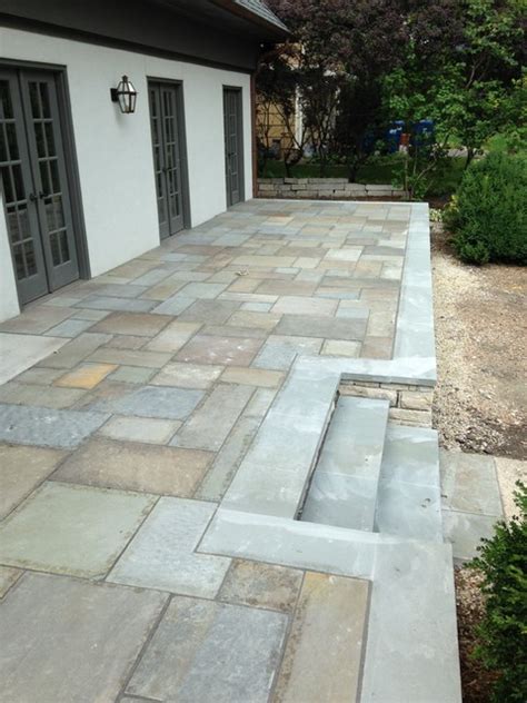 Raised Terrace Bluestone Patio In Edina American Traditional Patio Minneapolis By