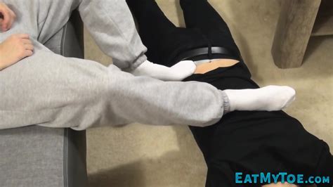 Gay Teen Gives Socked Footjob