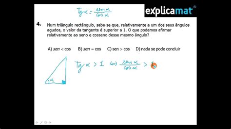 Razões Trigonométricas Trigonometria Matemática 11º Ano Youtube