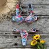 Floral Push Up Micro Bikini Set Back With Thong Bottoms Sexy Womens Swimwear From Men06 13 69