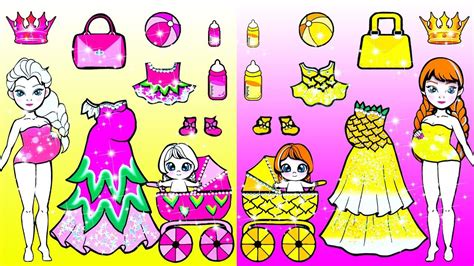 Paper Dolls Dress Up Makeup The House Pink Dragon Fruit And Yellow