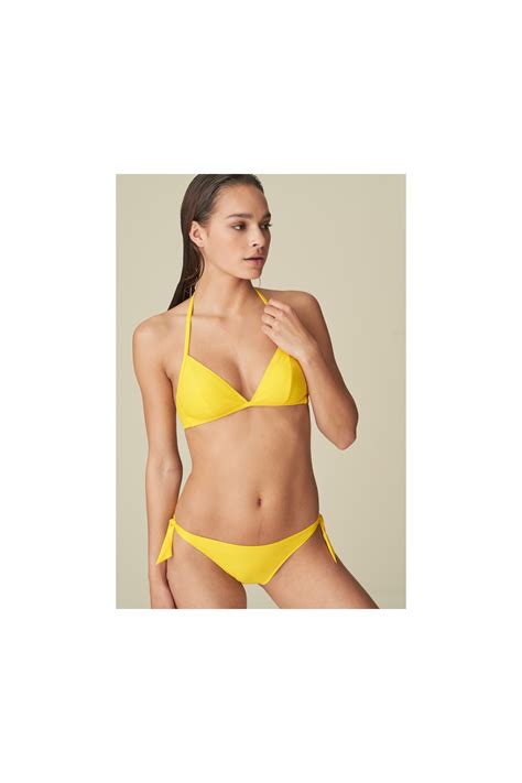 Bikini Amarillo Triangulo Compra Ba O En Unas Con Descuentos