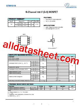 STM101N Datasheet PDF VBsemi Electronics Co Ltd