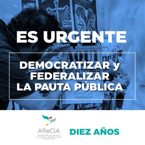 Campaña para democratizar y federalizar la pauta oficial AReCIA