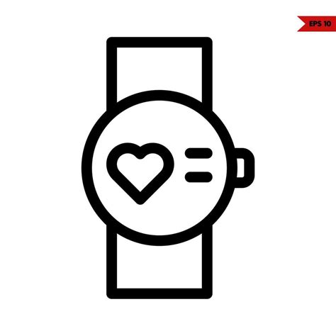 Love In Watch Line Icon 22217254 Vector Art At Vecteezy