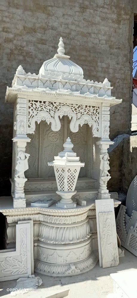 White Marble Temple For Home Size X At Rs In Makrana Id