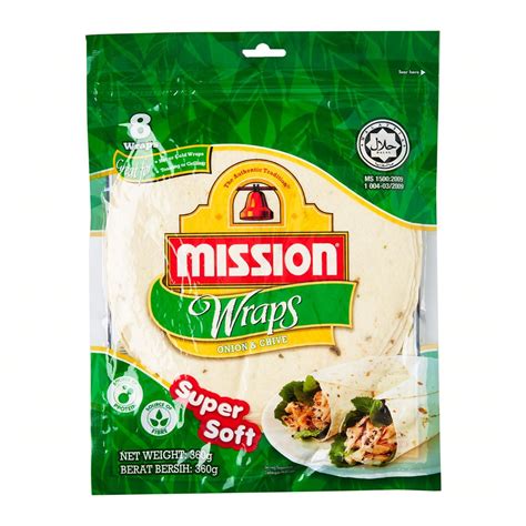 MISSION TORTILLA WRAP 8INCH ONION CHIVES All Day Supermarket