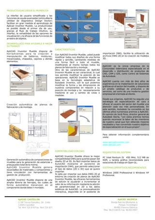 Folleto Aplicad Inventor Mueble PDF Descarga Gratuita