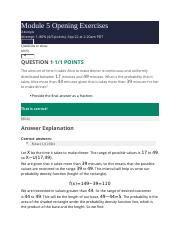 Module 5 Opening Exercises Docx Module 5 Opening Exercises Attempts