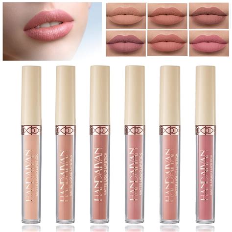 Juego de pintalabios líquidos mate lápiz labial líquido nude mate