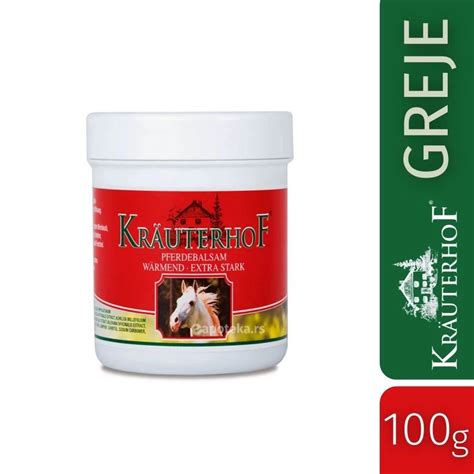 KRAUTERHOF Konjski Balsam Sa Efektom Toplote Ekstra Jak 100 ML