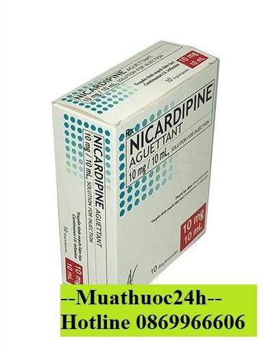 Thuốc Nicardipine Aguettant 10mg10ml Giá Bao Nhiêu Mua ở đâu