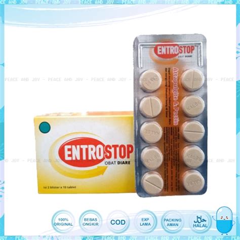 Jual Entrostop Obat Diare Isi 2 Strip X 10 Tablet Mengatasi Diare Atau