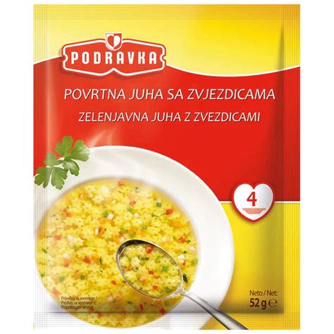 Podravka Soup with Pasta Stars, 52g (Croatia) | Try The World
