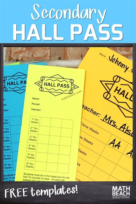 Editable Printable Hall Pass Template Free Templates Printable