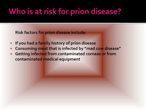 PPT - Prion Disease: Causes, Symptoms, Daignosis, Prevention and ...