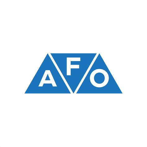 Fao Triangle Shape Logo Design On White Background Fao Creative